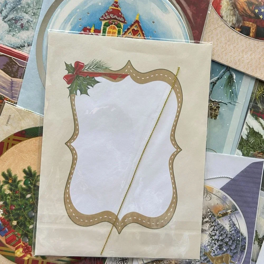 Lot 53 Christmas Ornament & Greeting Cards w/ Envelope St. Josephs Indian School